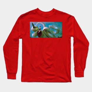 Snake Guardian and Girl Long Sleeve T-Shirt